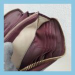 Mulberry Zippy Wallet Maroon Smooth Calf Leather with Gold Hardware #GULCE-5 - Image 17