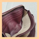 Mulberry Zippy Wallet Maroon Smooth Calf Leather with Gold Hardware #GULCE-5 - Image 22