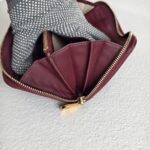 Mulberry Zippy Wallet Maroon Smooth Calf Leather with Gold Hardware #GULCE-5 - Image 7