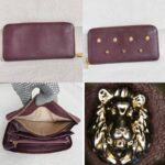 Mulberry Zippy Wallet Maroon Smooth Calf Leather with Gold Hardware #GULCE-5 - Image 2