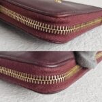 Mulberry Zippy Wallet Maroon Smooth Calf Leather with Gold Hardware #GULCE-5 - Image 13