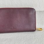 Mulberry Zippy Wallet Maroon Smooth Calf Leather with Gold Hardware #GULCE-5 - Image 6