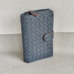 Bottega Veneta Wallet Grey Nappa Leather with Brunito Finish Hardware #RUYR-5