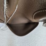 Hermes Lindy 30 Etoupe Clemence Leather with Palladium-plated Hardware #RUKE-2 - Image 30