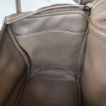 Hermes Lindy 30 Etoupe Clemence Leather with Palladium-plated Hardware #RUKE-2 - Image 33