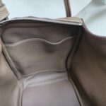 Hermes Lindy 30 Etoupe Clemence Leather with Palladium-plated Hardware #RUKE-2 - Image 35