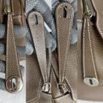 Hermes Lindy 30 Etoupe Clemence Leather with Palladium-plated Hardware #RUKE-2 - Image 26
