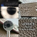 Hermes Lindy 30 Etoupe Clemence Leather with Palladium-plated Hardware #RUKE-2 - Image 27