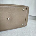 Hermes Lindy 30 Etoupe Clemence Leather with Palladium-plated Hardware #RUKE-2 - Image 13