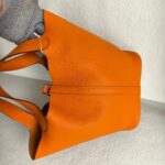 Hermes Picotin 22 Lock Orange Clemence Leather with Palladium Harware #RUUS-4 - Image 7