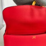 Hermes Pochette Cherche Rouge Tomato Epsom Leather with Gold Hardware #RUUS-12 - Image 10