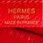 Hermes Pochette Cherche Rouge Tomato Epsom Leather with Gold Hardware #RUUS-12 - Image 12