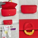 Hermes Pochette Cherche Rouge Tomato Epsom Leather with Gold Hardware #RUUS-12 - Image 2