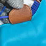 Hermes Rodeo GM Blue Swift Leather Bag Charm #RUUS-41 - Image 6