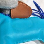 Hermes Rodeo GM Blue Swift Leather Bag Charm #RUUS-41 - Image 7