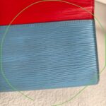 LV Tribal Mask Sarah Wallet Blue /Red Epi Leather with Silver Hardware #RUYE-2 - Image 8