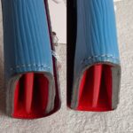 LV Tribal Mask Sarah Wallet Blue /Red Epi Leather with Silver Hardware #RUYE-2 - Image 11