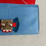 LV Tribal Mask Sarah Wallet Blue /Red Epi Leather with Silver Hardware #RUYE-2 - Image 20