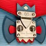 LV Tribal Mask Sarah Wallet Blue /Red Epi Leather with Silver Hardware #RUYE-2 - Image 18