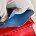 LV Tribal Mask Sarah Wallet Blue /Red Epi Leather with Silver Hardware #RUYE-2 - Image 22