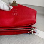 LV Tribal Mask Sarah Wallet Blue /Red Epi Leather with Silver Hardware #RUYE-2 - Image 16