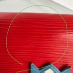 LV Tribal Mask Sarah Wallet Blue /Red Epi Leather with Silver Hardware #RUYE-2 - Image 5