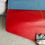 LV Tribal Mask Sarah Wallet Blue /Red Epi Leather with Silver Hardware #RUYE-2 - Image 3