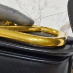 Valentino Garavani Small Supervee Black Smooth Calf leather with Gold Hardware #RUYL-1 - Image 11