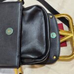 Valentino Garavani Small Supervee Black Smooth Calf leather with Gold Hardware #RUYL-1 - Image 26