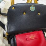 Valentino Garavani Small Supervee Black Smooth Calf leather with Gold Hardware #RUYL-1 - Image 24