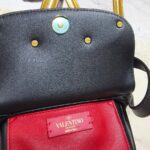 Valentino Garavani Small Supervee Black Smooth Calf leather with Gold Hardware #RUYL-1 - Image 25