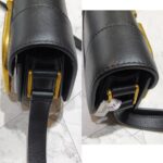 Valentino Garavani Small Supervee Black Smooth Calf leather with Gold Hardware #RUYL-1 - Image 5