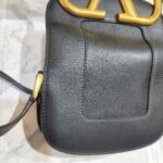 Valentino Garavani Small Supervee Black Smooth Calf leather with Gold Hardware #RUYL-1 - Image 3