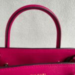 Bvlgari Alba Tourmaline Pink Calf Leather with Gold Hardware #GULYE-1 - Image 17