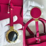 Bvlgari Alba Tourmaline Pink Calf Leather with Gold Hardware #GULYE-1 - Image 22