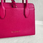 Bvlgari Alba Tourmaline Pink Calf Leather with Gold Hardware #GULYE-1 - Image 4