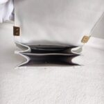 Chanel Boy Buckle Crossbody/Shoulder Bag Pearl White Calf Leather with Silver Hardware #RURL-2 - Image 17