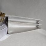 Chanel Boy Buckle Crossbody/Shoulder Bag Pearl White Calf Leather with Silver Hardware #RURL-2 - Image 8