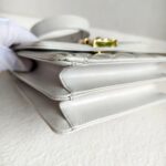 Chanel Boy Buckle Crossbody/Shoulder Bag Pearl White Calf Leather with Silver Hardware #RURL-2 - Image 13