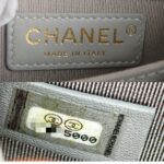 Chanel Boy Buckle Crossbody/Shoulder Bag Pearl White Calf Leather with Silver Hardware #RURL-2 - Image 14