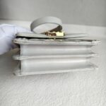 Chanel Boy Buckle Crossbody/Shoulder Bag Pearl White Calf Leather with Silver Hardware #RURL-2 - Image 11