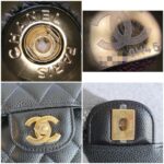 Chanel Medium Double Flap Black Grained Calfskin with Gold Hardware #OLKT-1 - Image 26