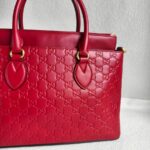 Gucci 2way Bag Red Guccissima Leather with Gold Hardware #RUOY-1 - Image 4
