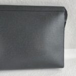 LV Pochette Voyage Black Taiga Leather with Silver Hardware #RUTR-2 - Image 4