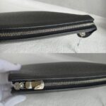 LV Pochette Voyage Black Taiga Leather with Silver Hardware #RUTR-2 - Image 8