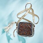 Loewe Anagram Wooden Beads/Denim/Leather Small Crossbody Bag #RYTC-4