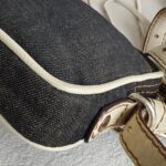 Loewe Anagram Wooden Beads/Denim/Leather Small Crossbody Bag #RYTC-4 - Image 11