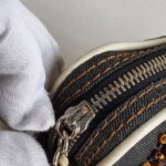 Loewe Anagram Wooden Beads/Denim/Leather Small Crossbody Bag #RYTC-4 - Image 7