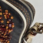 Loewe Anagram Wooden Beads/Denim/Leather Small Crossbody Bag #RYTC-4 - Image 9