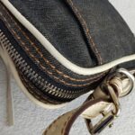 Loewe Anagram Wooden Beads/Denim/Leather Small Crossbody Bag #RYTC-4 - Image 10